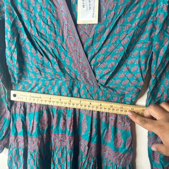 RAGA by Anthropologie Split Front Geometric Maxi Dress - Picture 11 of 14